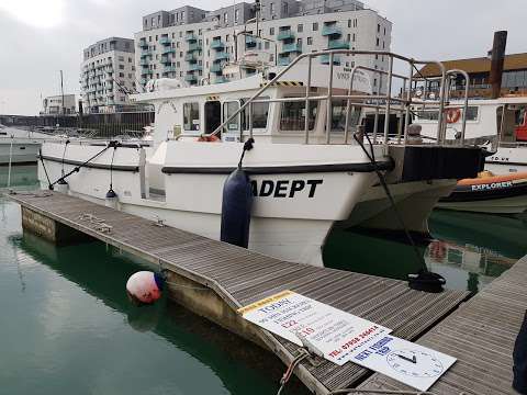Brighton Marina Dive Boat Loading photo